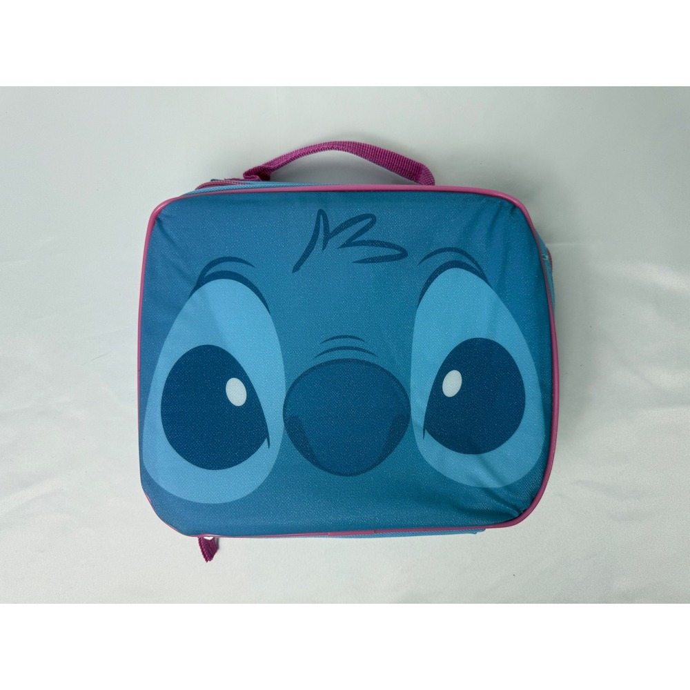 Disney Lilo & Stitch Insulated Lunch Box Blue Pink Kids Lunch Bag